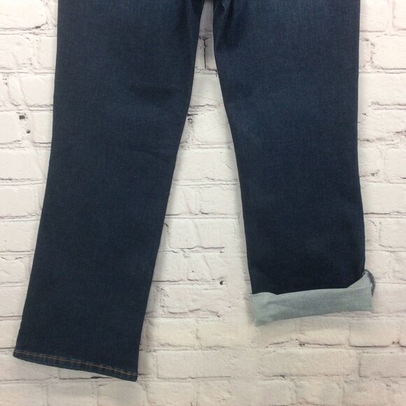 Ralph Lauren Chaps Jeans Women's Size 8/29 Mid Rise Crop Kick ‘Verona’ Dark Wash - Picture 5 of 10